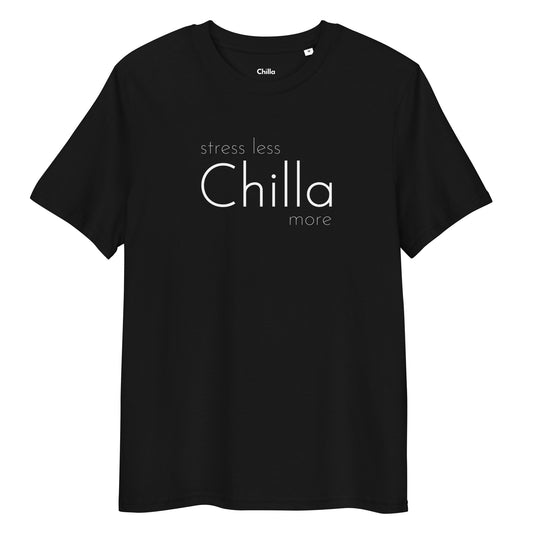 Chilla 'Stress Less' T-shirt, elegant og simpel